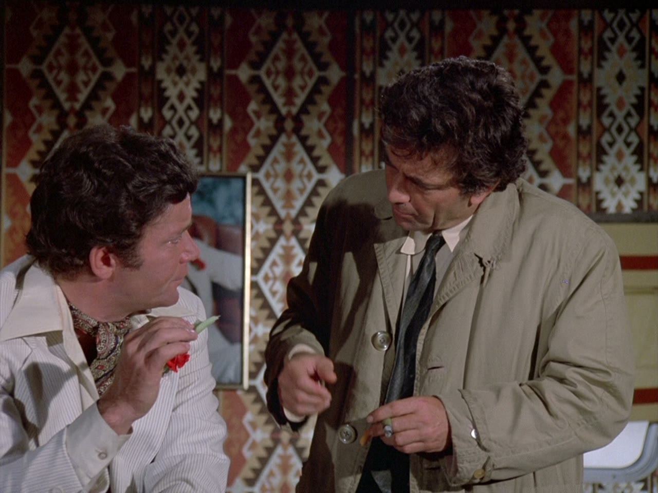 A real lieutenant and a television detective in one frame