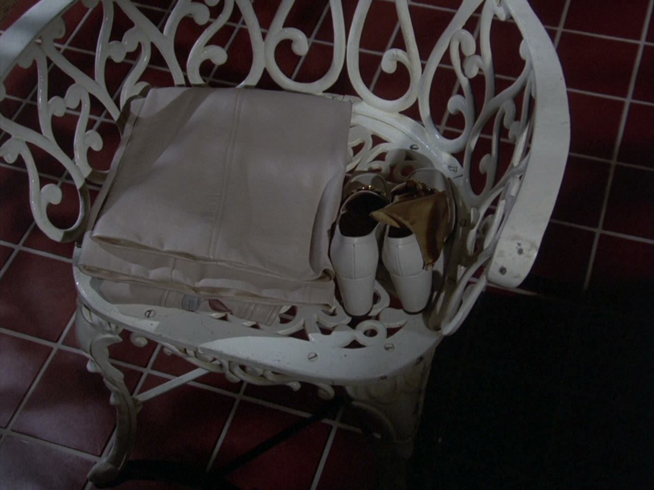 The balcony she stepped off