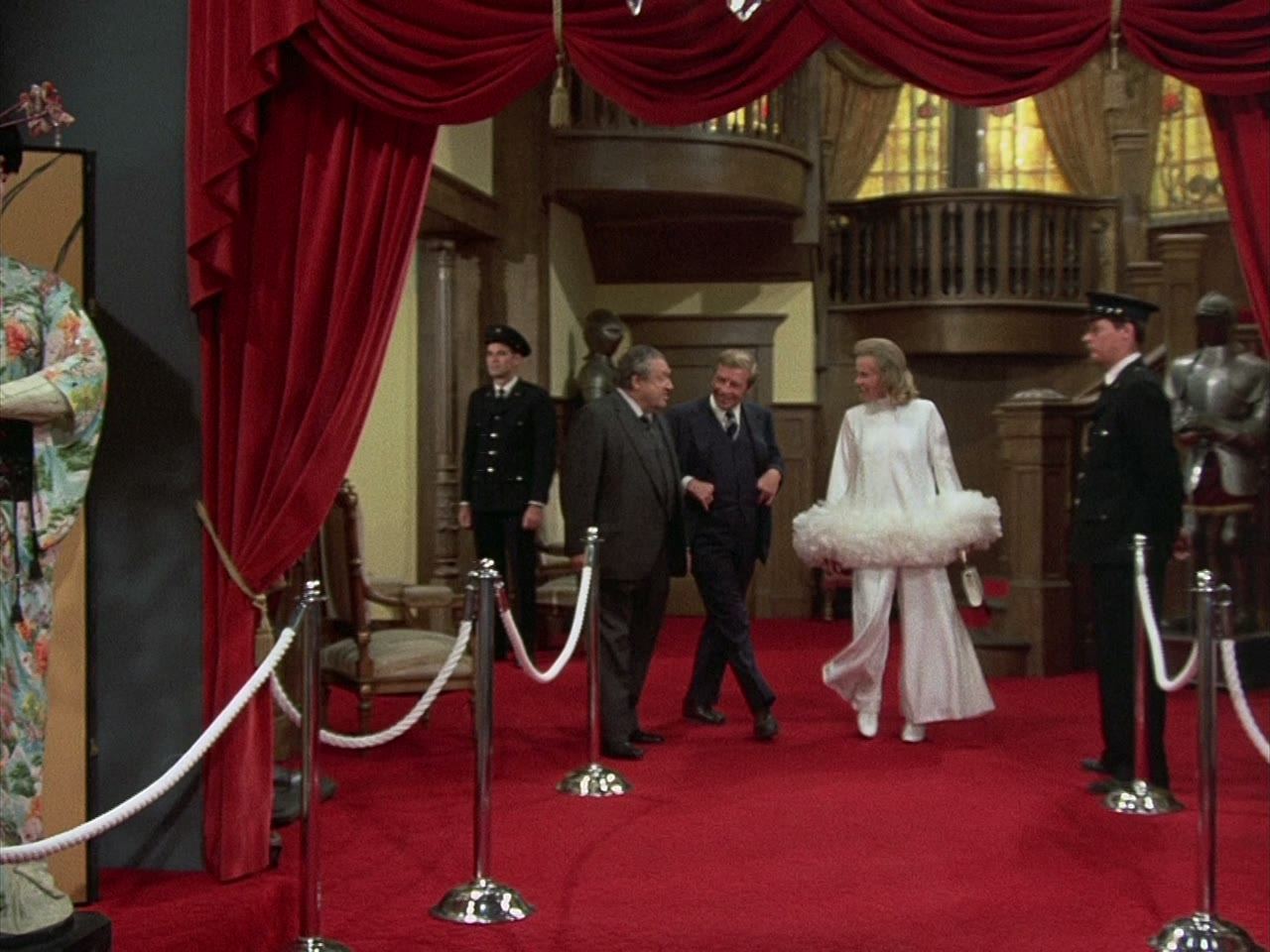 A London première: Nicholas Frame and Lillian Stanhope in full view