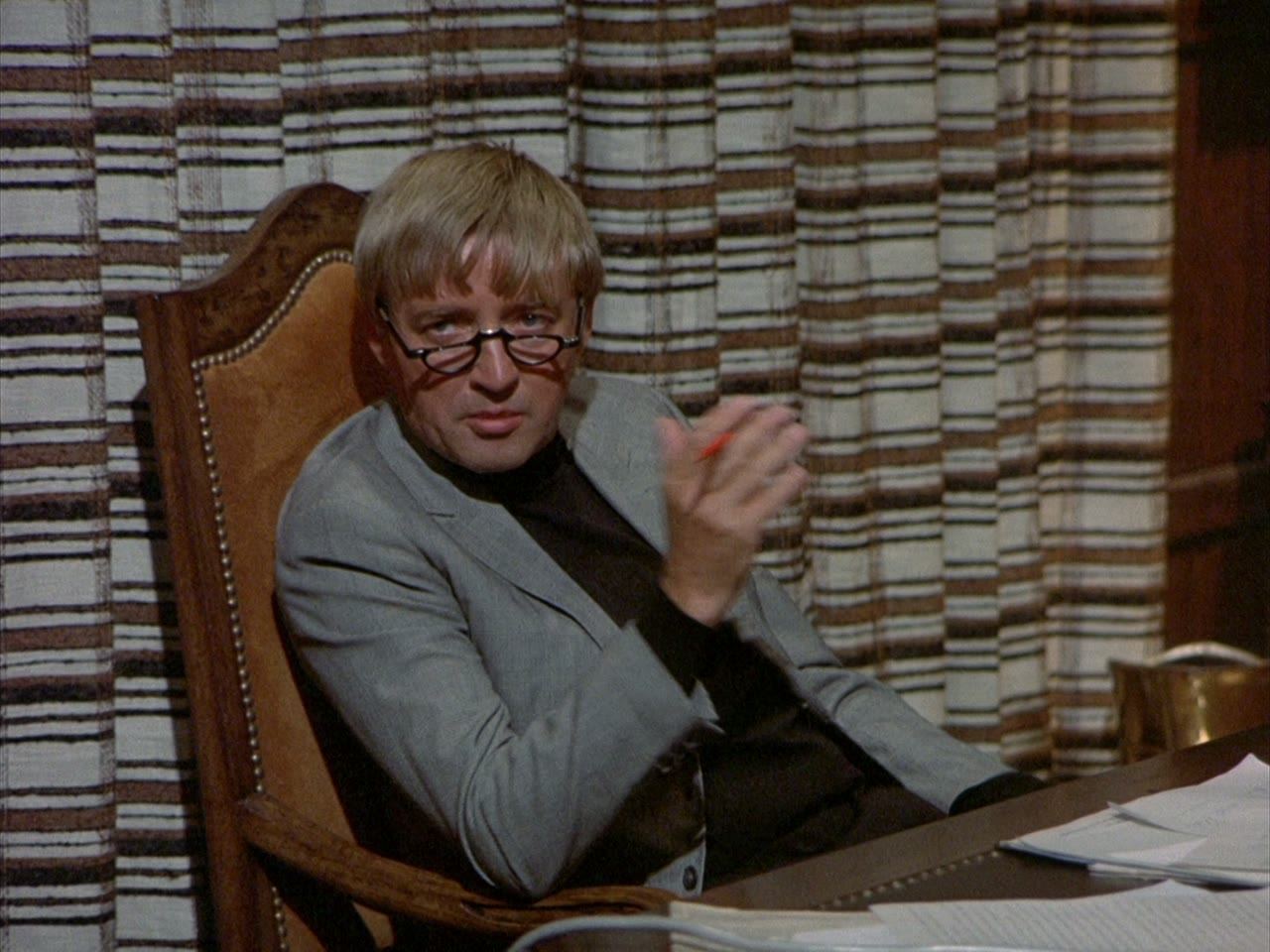 Harold Van Wick runs the house from a console