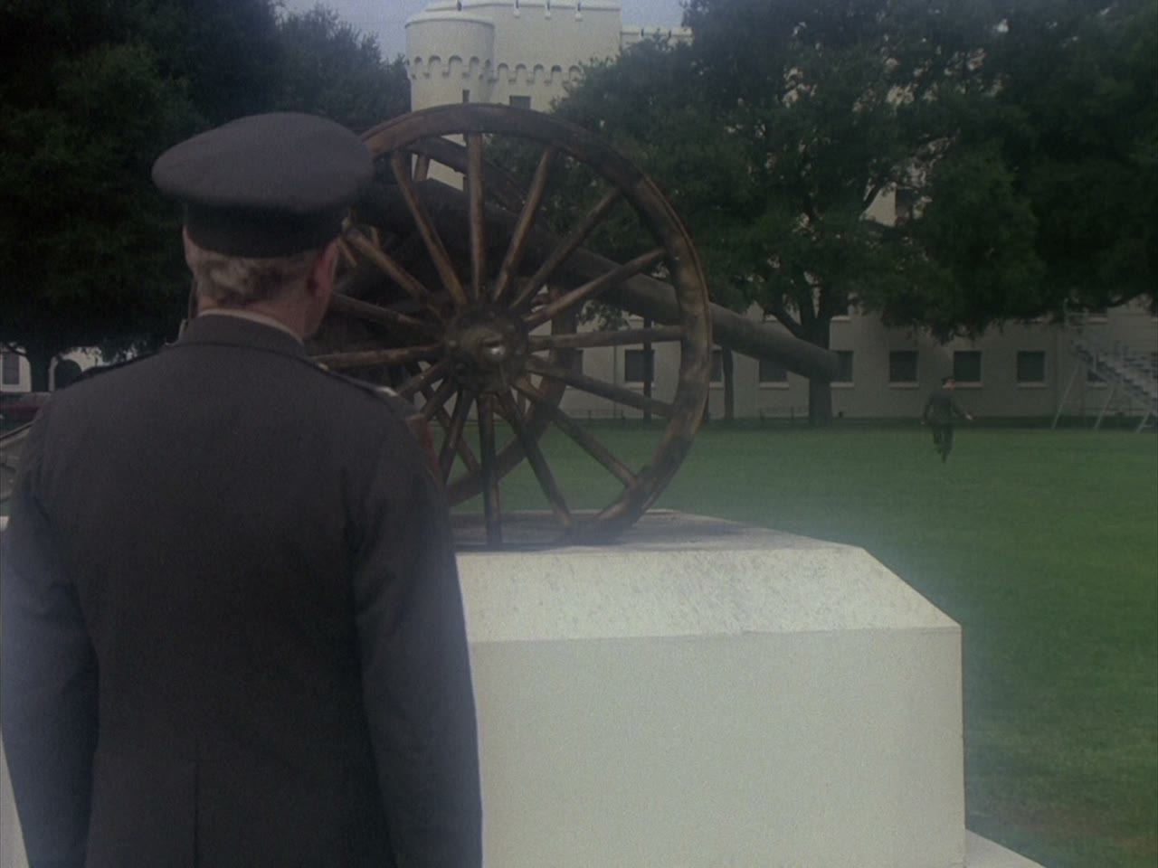 The colonel goes back to the cannon
