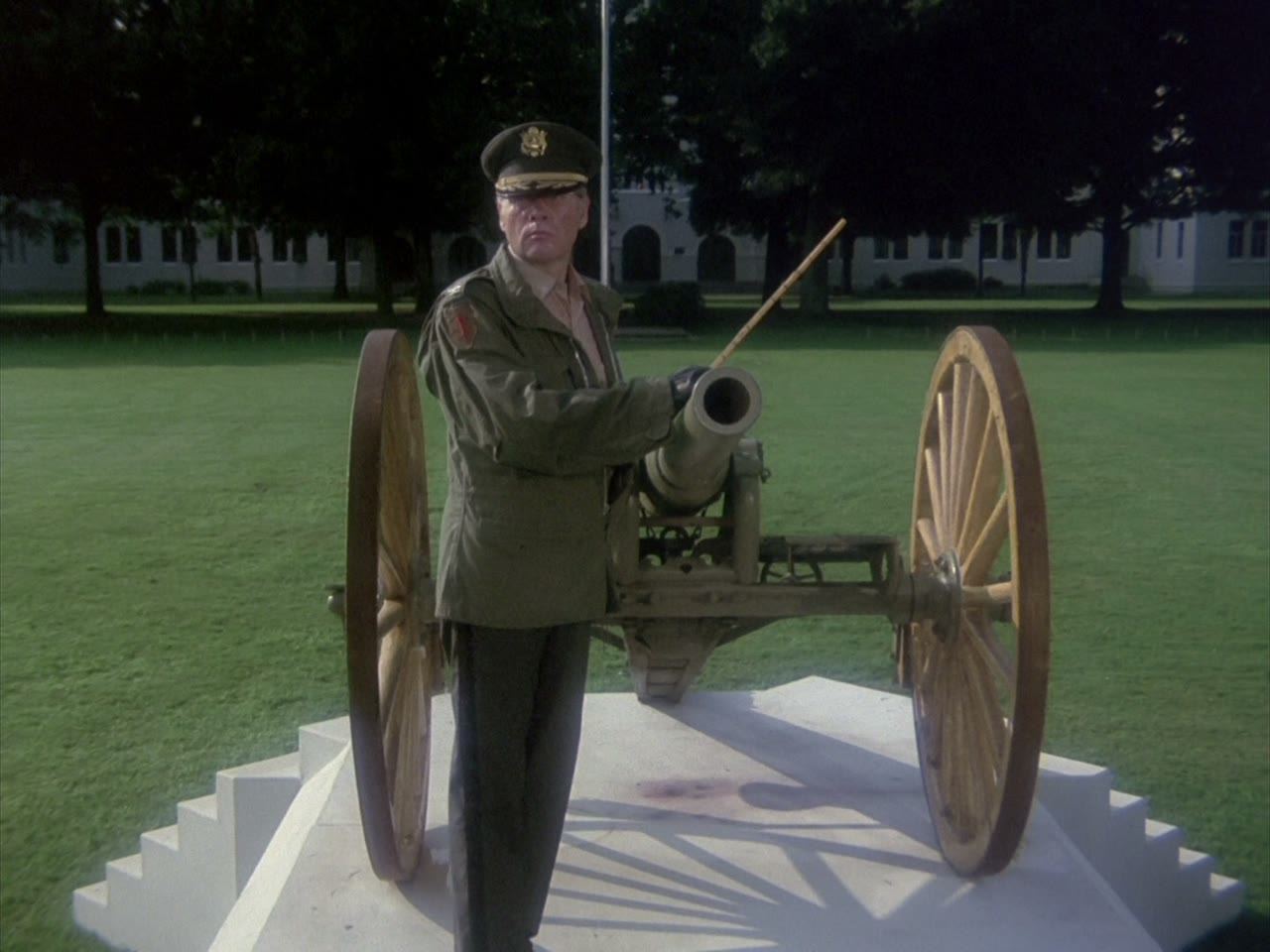 The old cannon on the parade ground, fired on ceremonial days