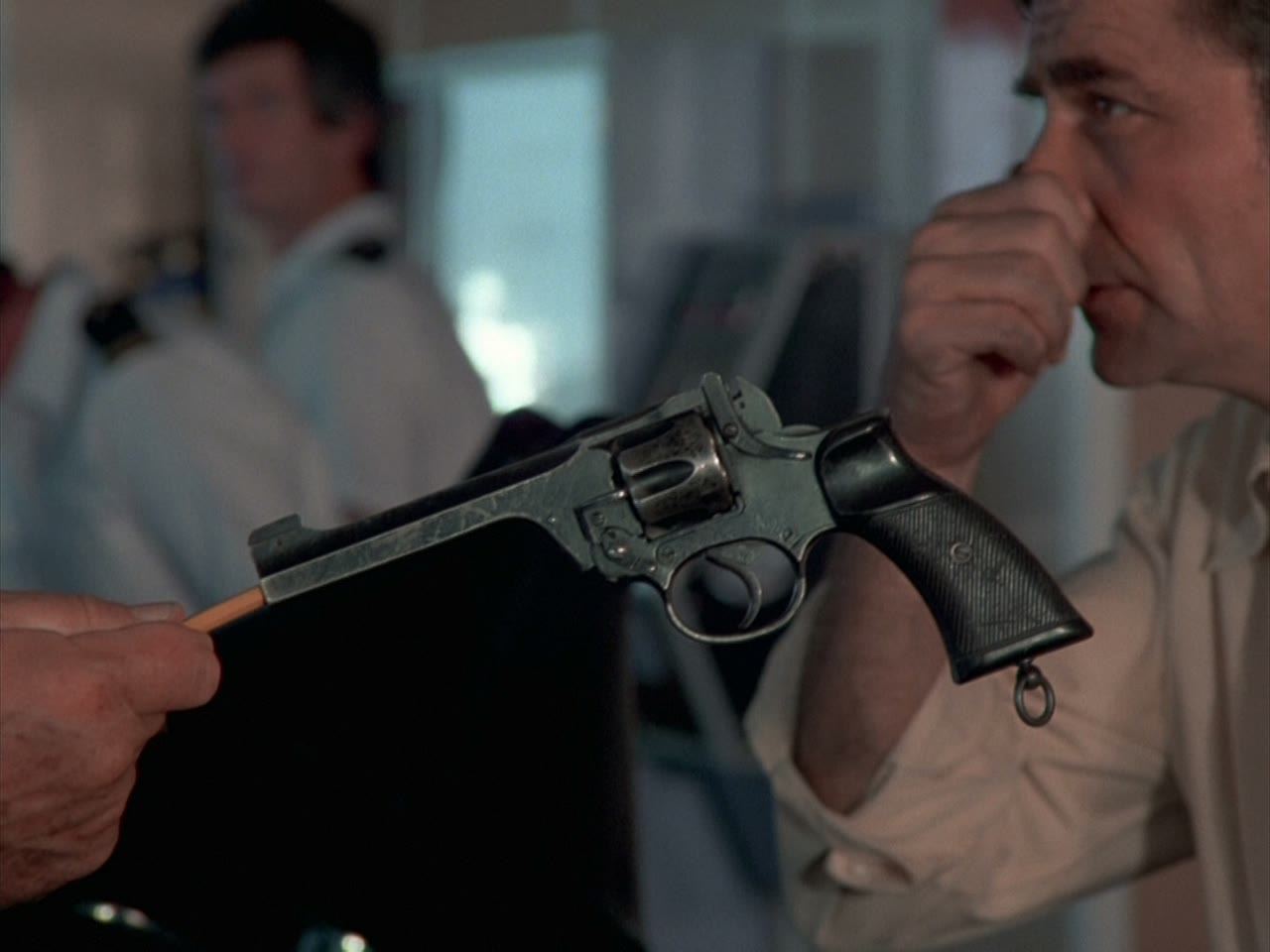 The revolver fired in the middle of the ocean