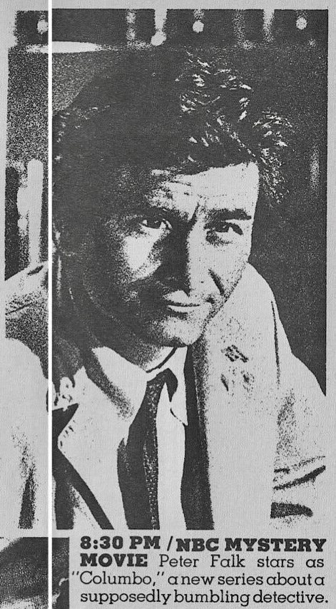 Реклама премьеры «Коломбо» в TV Guide, 11 сентября 1971 года